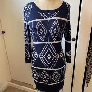 Blue Sweater Dress